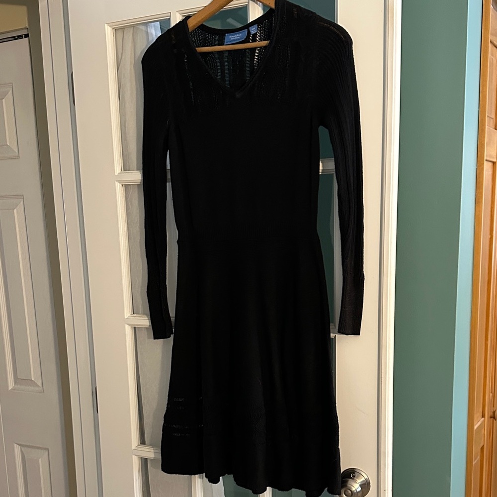 Simply Vera Vera Wang Black Long Sleeve Dress